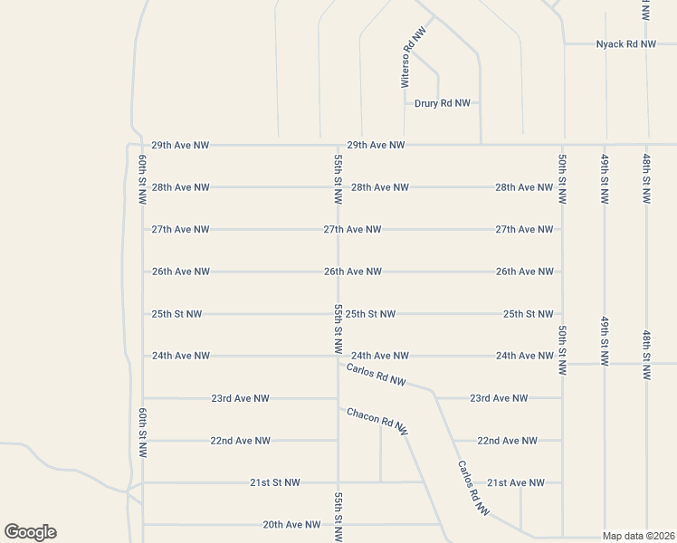 map of restaurants, bars, coffee shops, grocery stores, and more near 26th Avenue Northwest in Rio Rancho