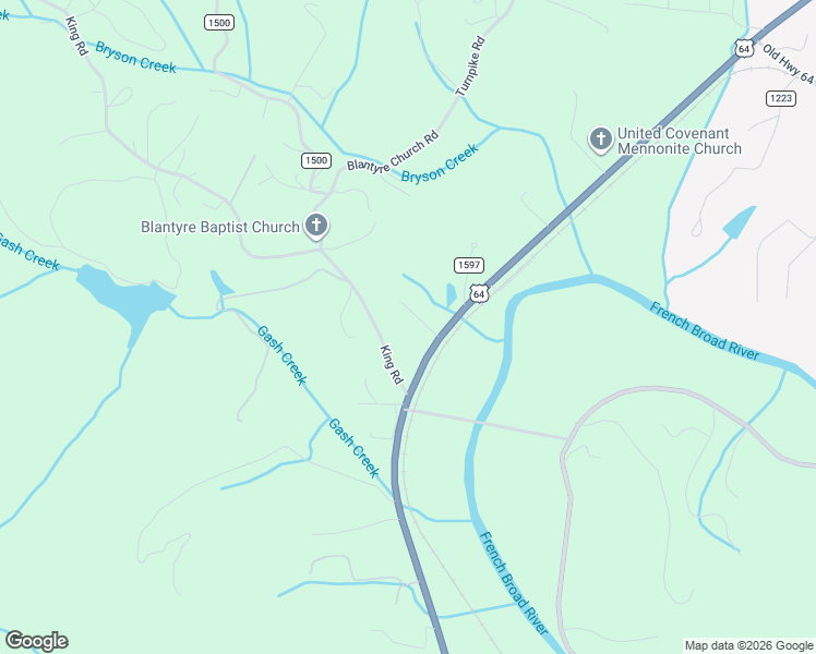 map of restaurants, bars, coffee shops, grocery stores, and more near 69 Still Meadow Drive in Pisgah Forest