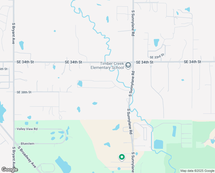 map of restaurants, bars, coffee shops, grocery stores, and more near 2725 Southeast 39th Street in Moore
