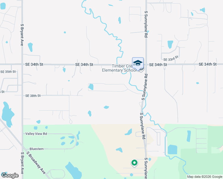 map of restaurants, bars, coffee shops, grocery stores, and more near 2712 Southeast 38th Street in Moore