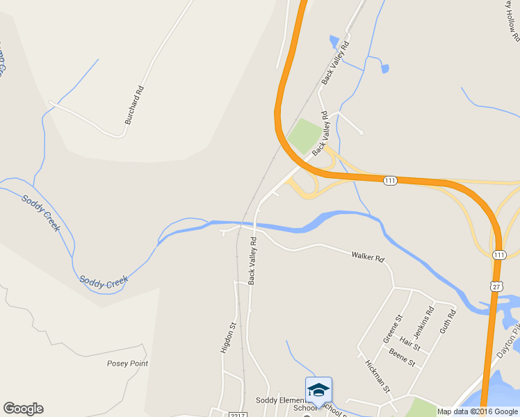 map of restaurants, bars, coffee shops, grocery stores, and more near 11735 Old Back Valley Road in Soddy-Daisy