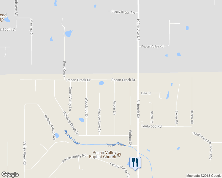 map of restaurants, bars, coffee shops, grocery stores, and more near 16703 Acorn Lane in Cleveland County