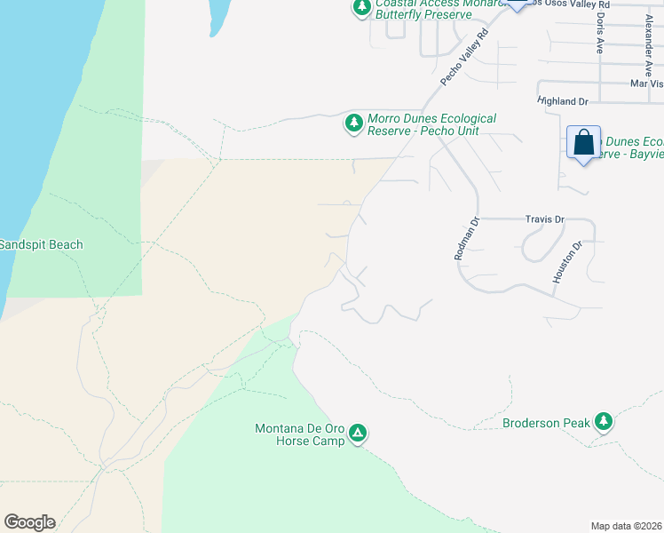 map of restaurants, bars, coffee shops, grocery stores, and more near 2728 Nokomis Court in San Luis Obispo County