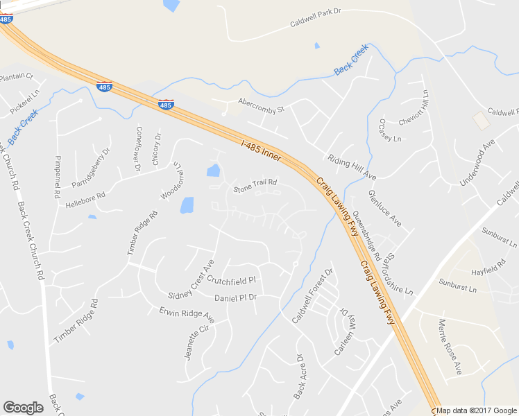 map of restaurants, bars, coffee shops, grocery stores, and more near 10343 Flat Stone Road in Charlotte