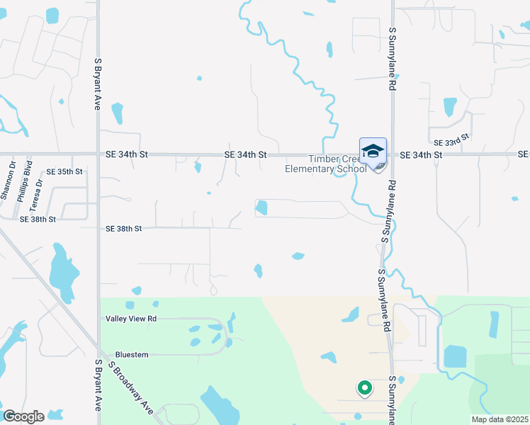 map of restaurants, bars, coffee shops, grocery stores, and more near 2513 Southeast 39th Street in Moore