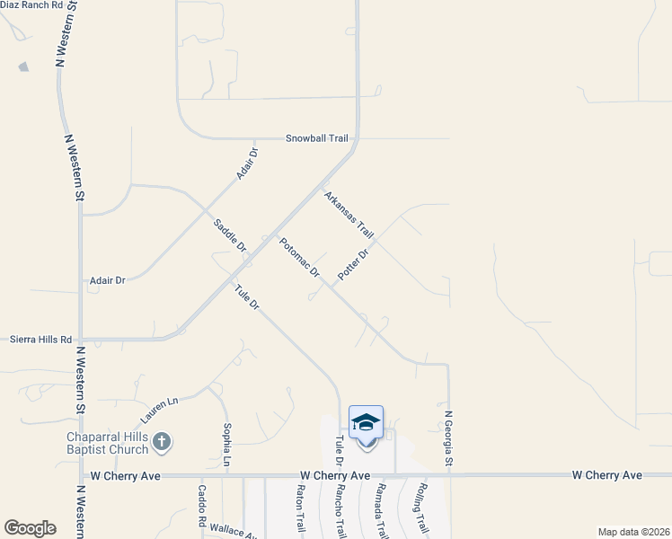 map of restaurants, bars, coffee shops, grocery stores, and more near 3200-3210 Potomac Drive in Amarillo