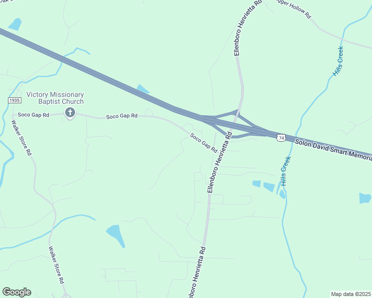 map of restaurants, bars, coffee shops, grocery stores, and more near 157 Bradbury Road in Ellenboro