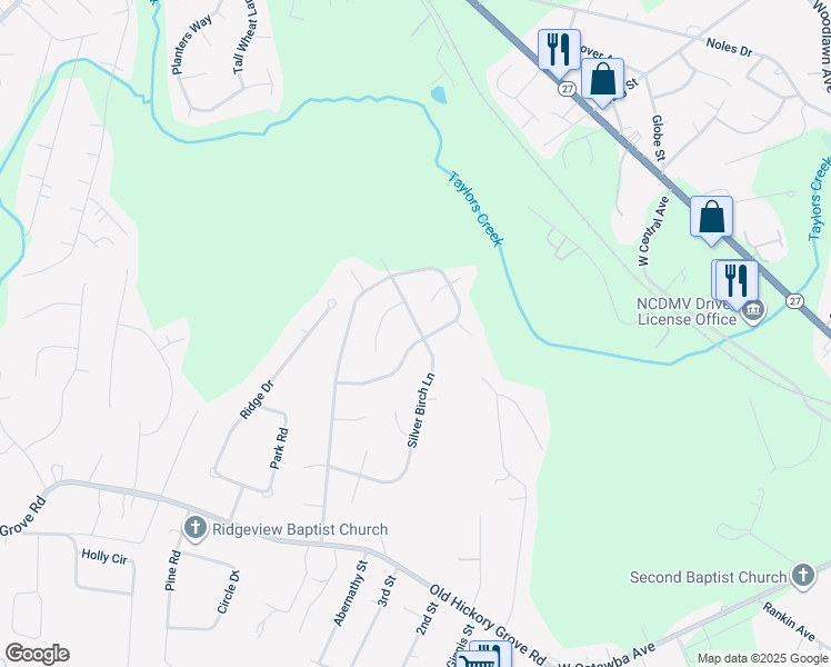map of restaurants, bars, coffee shops, grocery stores, and more near 144 Deerfield Drive in Mount Holly