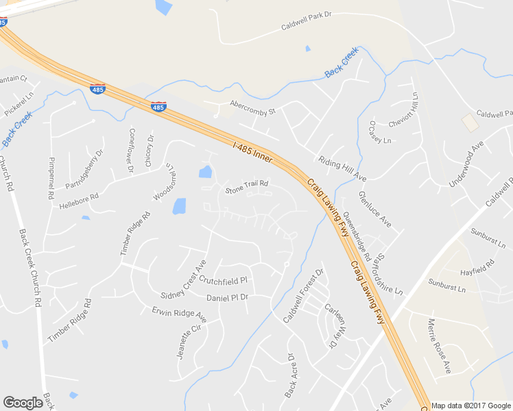 map of restaurants, bars, coffee shops, grocery stores, and more near 10348 Flat Stone Road in Charlotte