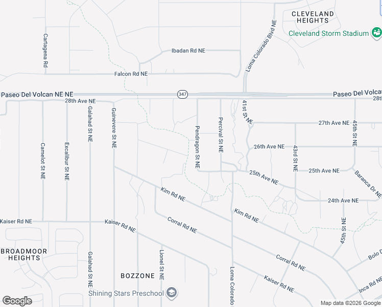 map of restaurants, bars, coffee shops, grocery stores, and more near Baranca Arroyo Trail in Rio Rancho