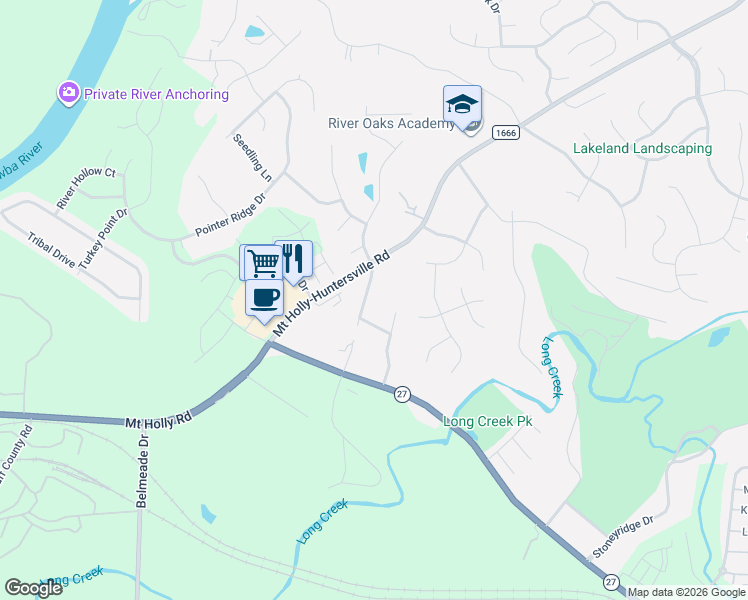 map of restaurants, bars, coffee shops, grocery stores, and more near in Charlotte
