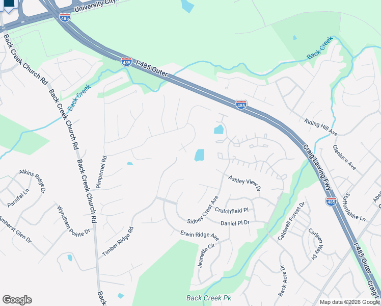 map of restaurants, bars, coffee shops, grocery stores, and more near 10830 Maryanna Court in Charlotte