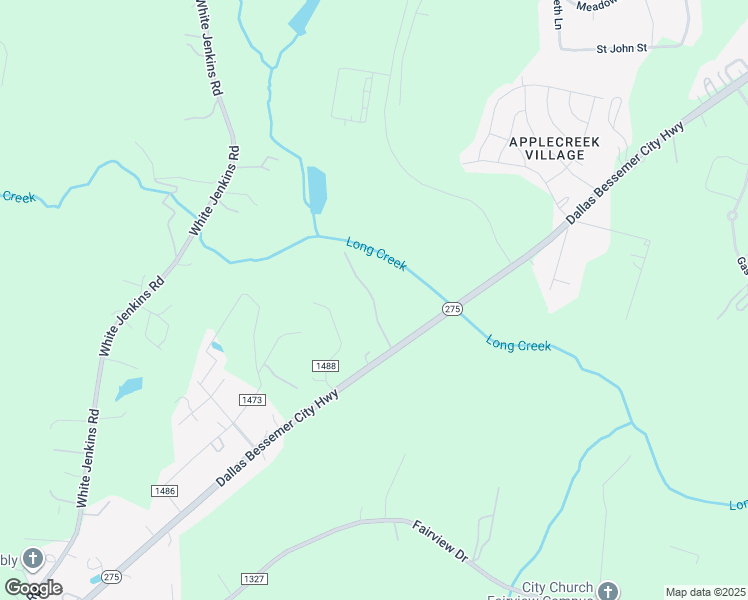 map of restaurants, bars, coffee shops, grocery stores, and more near Redneck Ridge in Gaston County