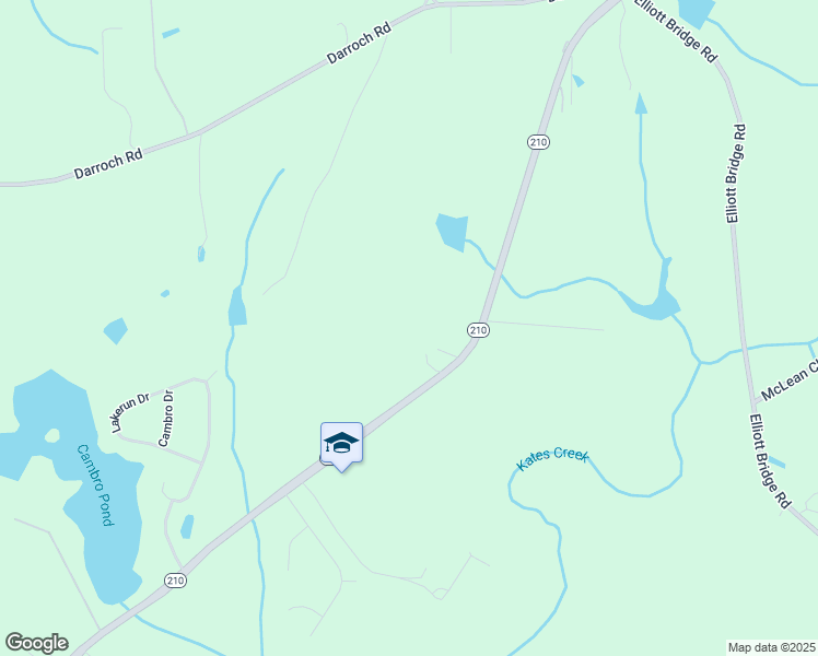 map of restaurants, bars, coffee shops, grocery stores, and more near Rock Hill Lane in Harnett County
