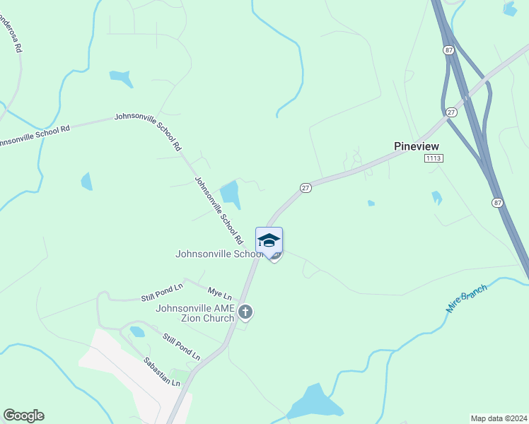 map of restaurants, bars, coffee shops, grocery stores, and more near 18370 North Carolina 27 in Cameron