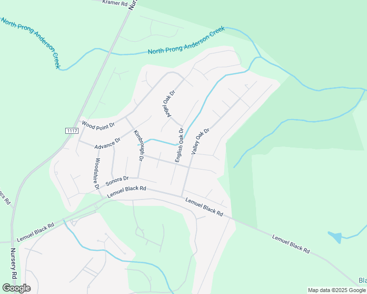 map of restaurants, bars, coffee shops, grocery stores, and more near 72 English Oak Drive in Bunnlevel