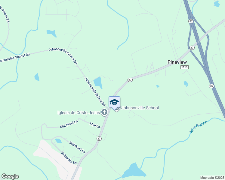 map of restaurants, bars, coffee shops, grocery stores, and more near 18370 North Carolina 27 in Cameron