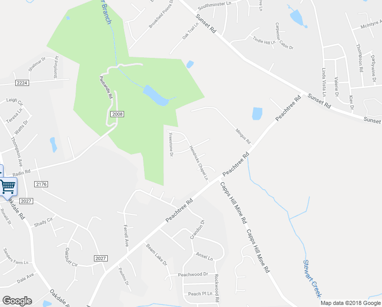 map of restaurants, bars, coffee shops, grocery stores, and more near 3206 Hendricks Chapel Lane in Charlotte