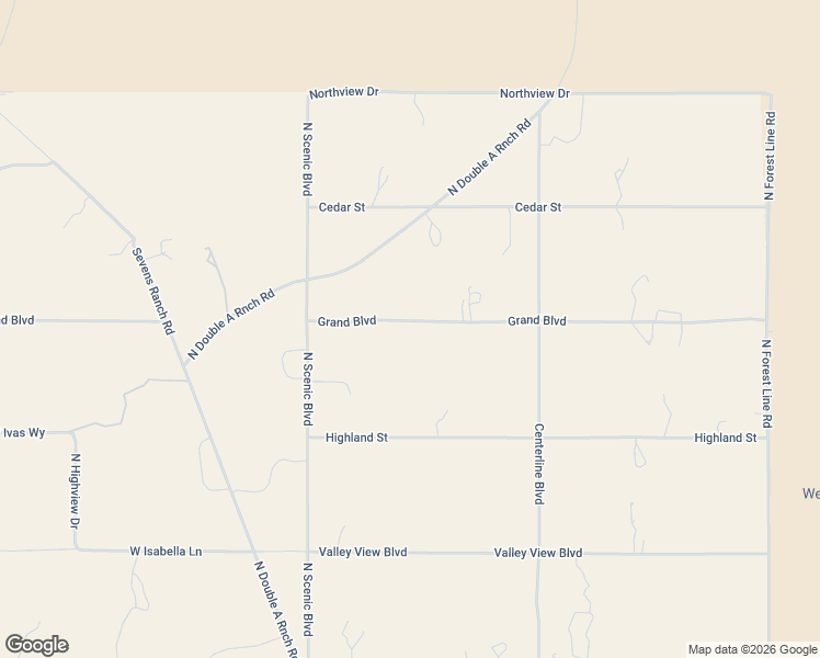 map of restaurants, bars, coffee shops, grocery stores, and more near 780 Grand Boulevard in Ash Fork