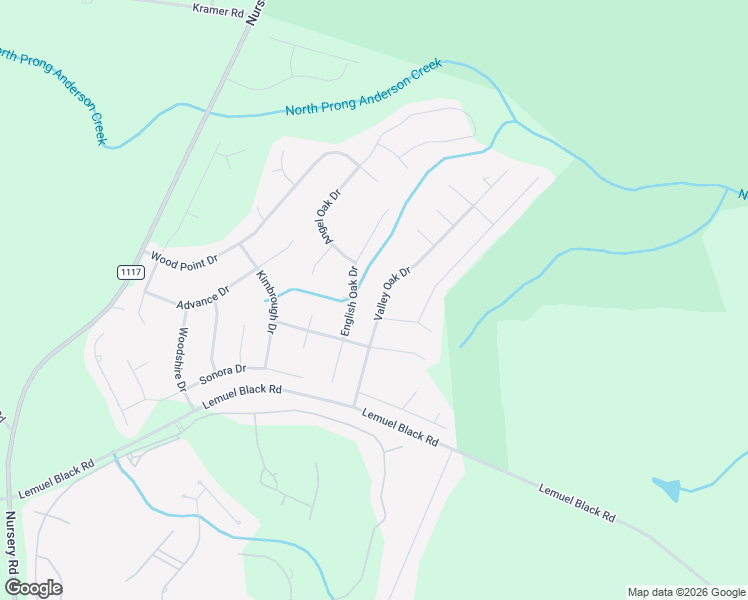 map of restaurants, bars, coffee shops, grocery stores, and more near 245 Valley Oak Drive in Bunnlevel