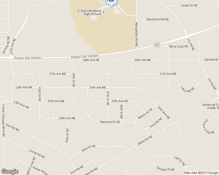 map of restaurants, bars, coffee shops, grocery stores, and more near 4635 26th Avenue Northeast in Rio Rancho