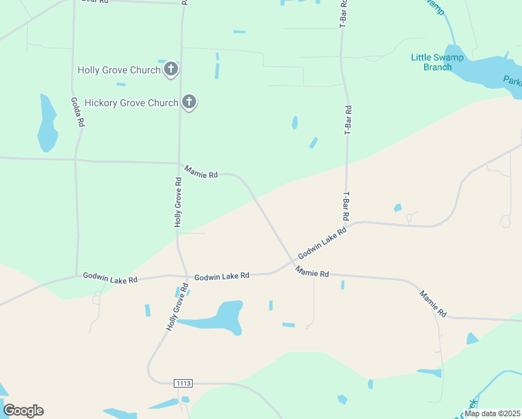 map of restaurants, bars, coffee shops, grocery stores, and more near Mamie Road in Johnston County