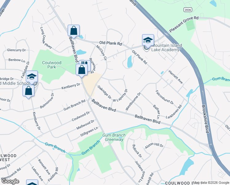 map of restaurants, bars, coffee shops, grocery stores, and more near in Charlotte