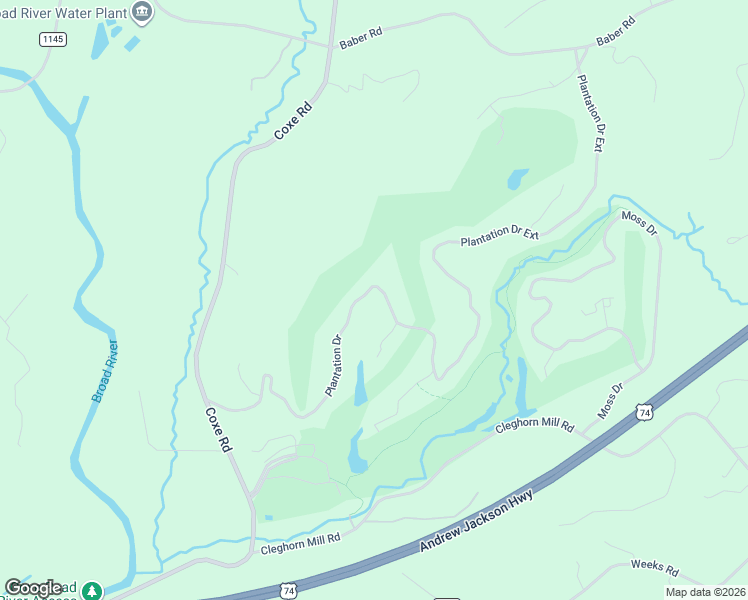 map of restaurants, bars, coffee shops, grocery stores, and more near 481 Plantation Drive in Rutherfordton