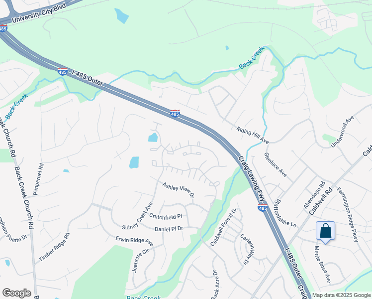 map of restaurants, bars, coffee shops, grocery stores, and more near 11211 Grass Field Road in Charlotte
