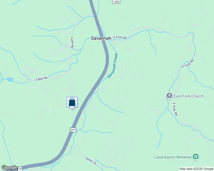 map of restaurants, bars, coffee shops, grocery stores, and more near 187 Turtle Creek Road in Sylva