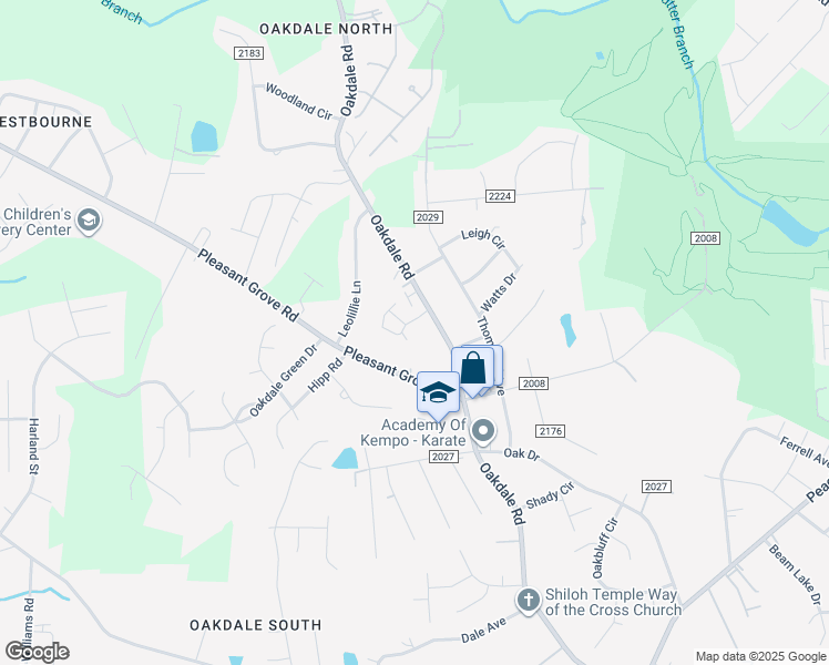 map of restaurants, bars, coffee shops, grocery stores, and more near 5910 Crape Myrtle Lane in Charlotte