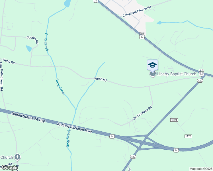 map of restaurants, bars, coffee shops, grocery stores, and more near 608 Webb Rd in Ellenboro