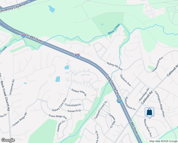 map of restaurants, bars, coffee shops, grocery stores, and more near 11173 Stone Trail Road in Charlotte