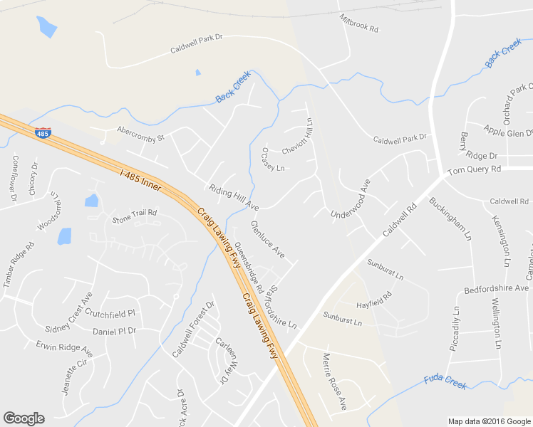 map of restaurants, bars, coffee shops, grocery stores, and more near 14013 Riding Hill Avenue in Charlotte