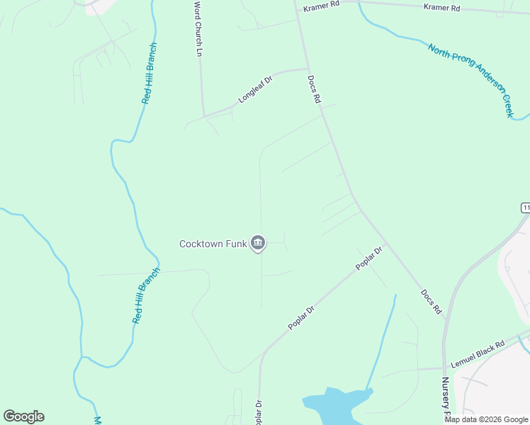 map of restaurants, bars, coffee shops, grocery stores, and more near 449 Colonial Hills Drive in Lillington