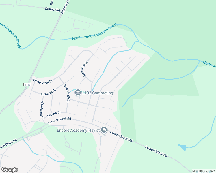 map of restaurants, bars, coffee shops, grocery stores, and more near 360 Valley Oak Drive in Bunnlevel