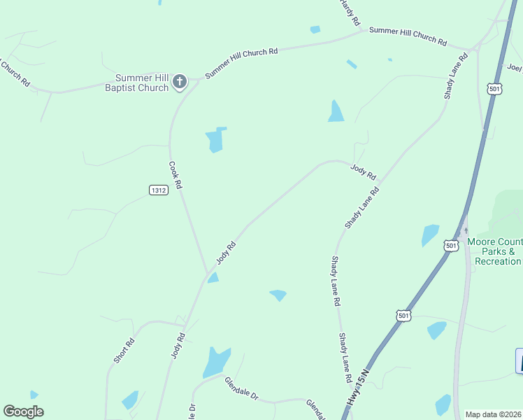 map of restaurants, bars, coffee shops, grocery stores, and more near 242-510 Jody Road in Carthage
