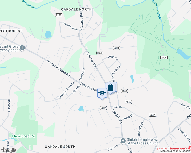 map of restaurants, bars, coffee shops, grocery stores, and more near 5910 Crape Myrtle Lane in Charlotte
