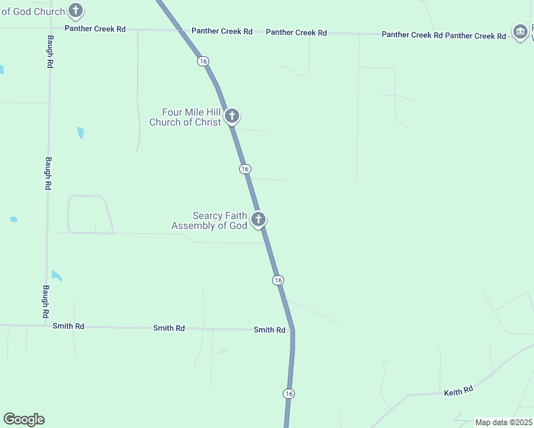 map of restaurants, bars, coffee shops, grocery stores, and more near 2448 Arkansas 16 in Searcy