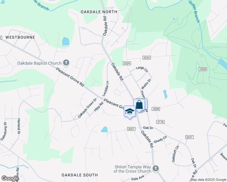 map of restaurants, bars, coffee shops, grocery stores, and more near 6013 Crape Myrtle Lane in Charlotte