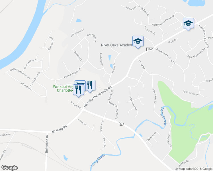 map of restaurants, bars, coffee shops, grocery stores, and more near 508 Old Vine Ct in Charlotte