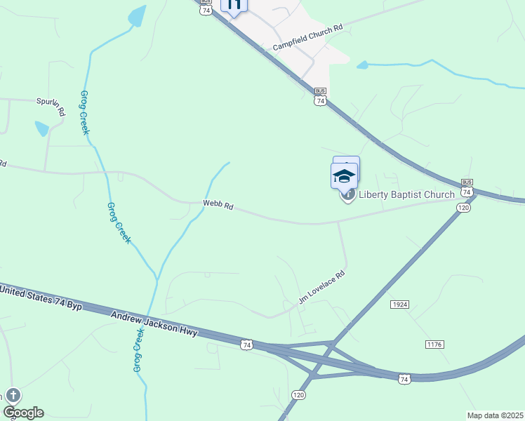 map of restaurants, bars, coffee shops, grocery stores, and more near 667 Webb Road in Ellenboro