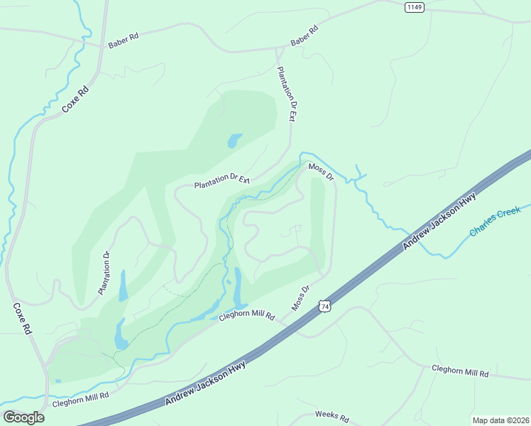 map of restaurants, bars, coffee shops, grocery stores, and more near 564 Moss Drive in Rutherfordton