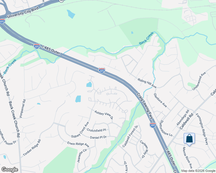 map of restaurants, bars, coffee shops, grocery stores, and more near 11211 Grass Field Road in Charlotte