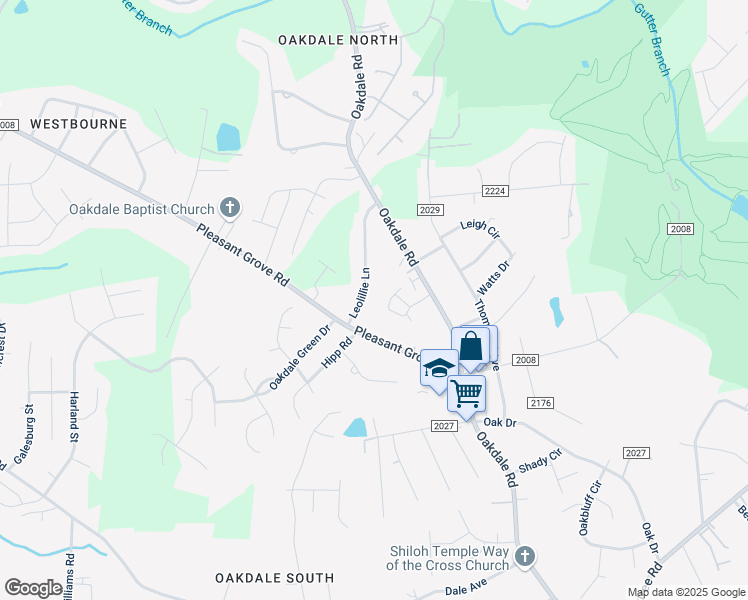 map of restaurants, bars, coffee shops, grocery stores, and more near 6013 Crape Myrtle Lane in Charlotte