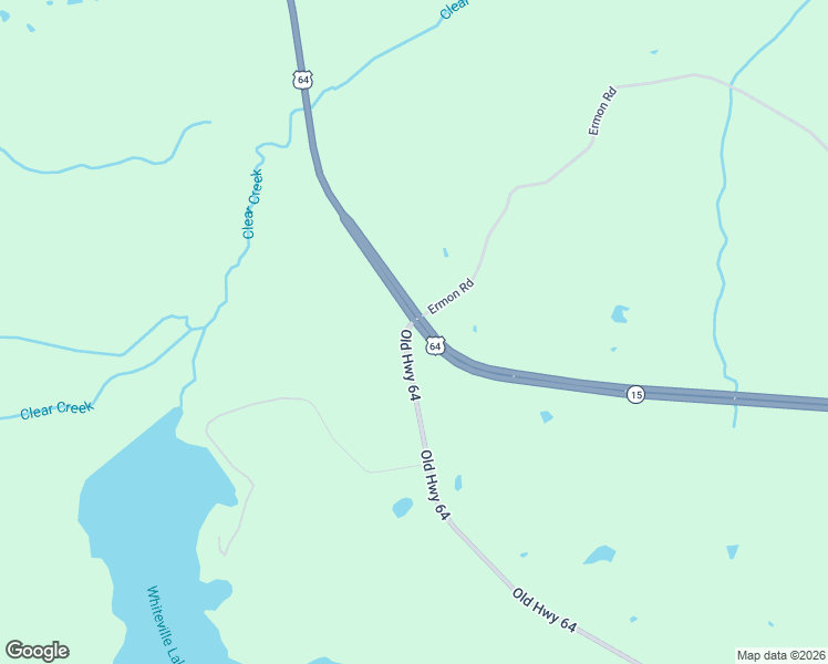 map of restaurants, bars, coffee shops, grocery stores, and more near 4870 Old Highway 64 in Whiteville