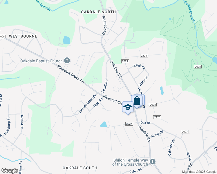 map of restaurants, bars, coffee shops, grocery stores, and more near 6013 Crape Myrtle Lane in Charlotte