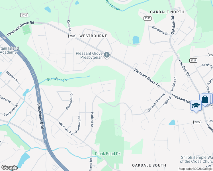 map of restaurants, bars, coffee shops, grocery stores, and more near 6215 Stonefort Court in Charlotte