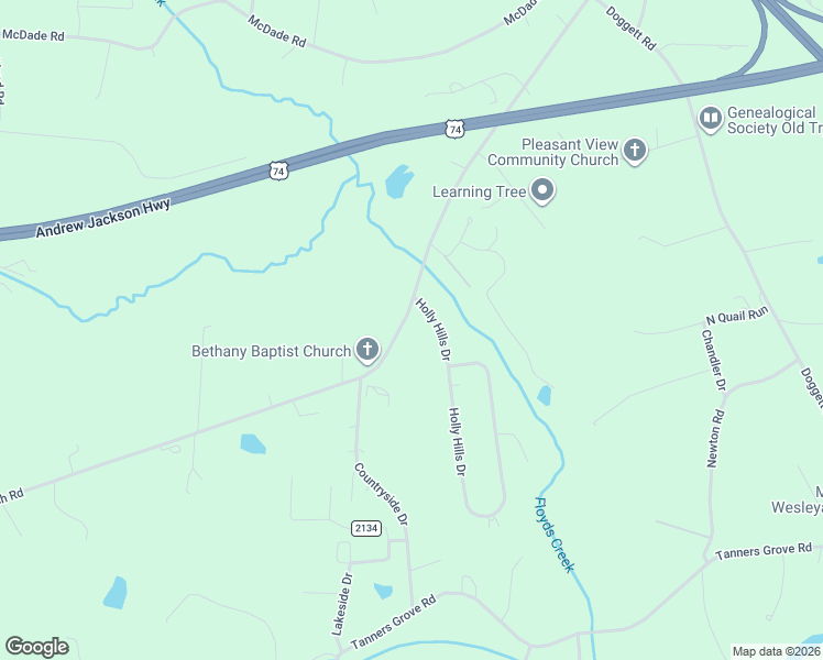 map of restaurants, bars, coffee shops, grocery stores, and more near 697 Bethany Church Road in Forest City