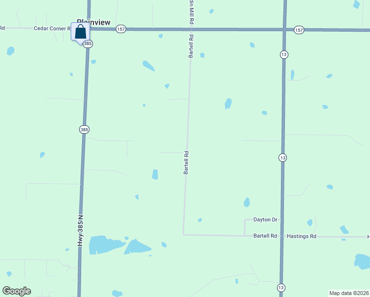 map of restaurants, bars, coffee shops, grocery stores, and more near 254 Bartell Road in Judsonia